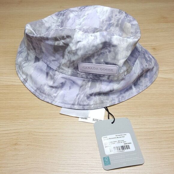 CANADA GOOSE Bucket Hat Purple Camo Reversible Nylon HORIZON Unisex $225 - Picture 3 of 8